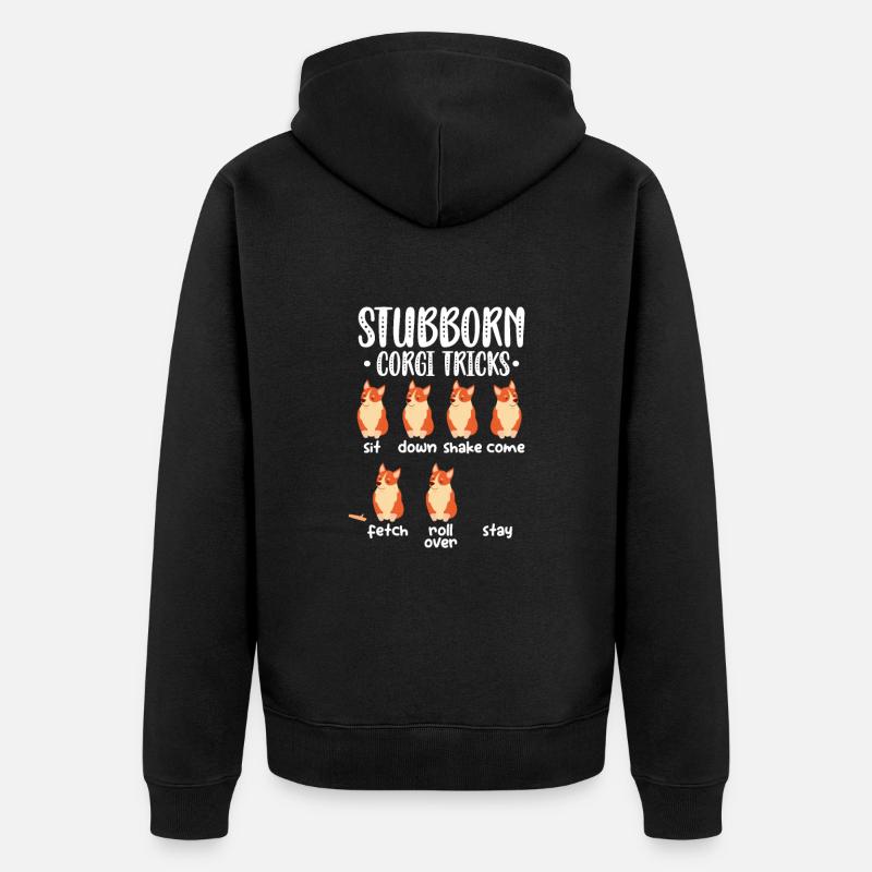 Corgi - Veste à capuche bio Premium Unisexe - noir
