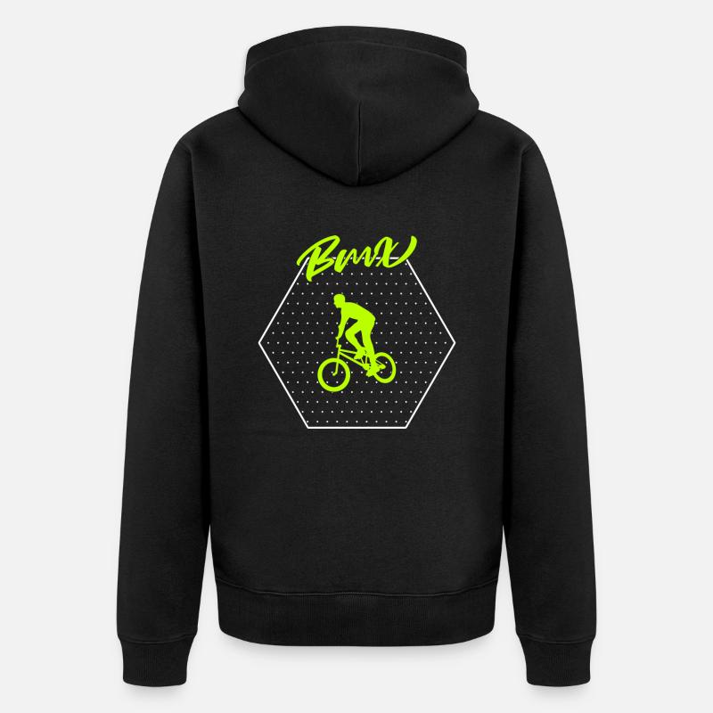 bmx - Unisex Premium Bio Zip Hoodie - Schwarz