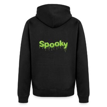 Spooky Halloween Candy Custom États-Unis - Veste à capuche bio Premium Unisexe - noir - Dos - Nico (187cm)