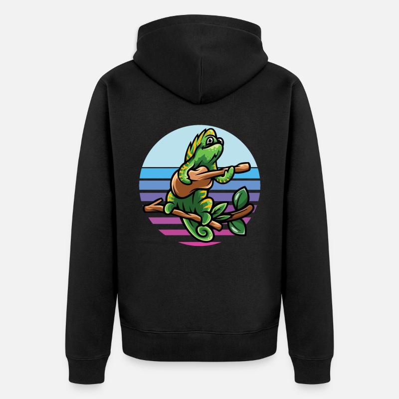 Caméléon - Veste à capuche bio Premium Unisexe - noir