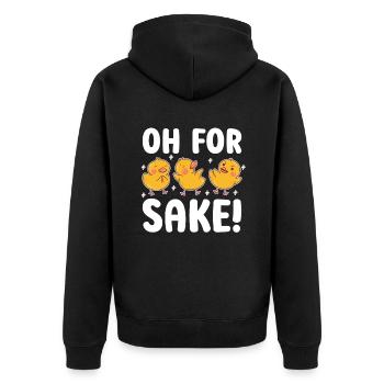 Oh, pour l’amour du canard! - Veste à capuche bio Premium Unisexe - noir - Dos - Nico (187cm)