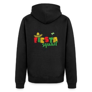 Fiesta Squad Vacances Mexique Amérique - Veste à capuche bio Premium Unisexe - noir - Dos - Nico (187cm)