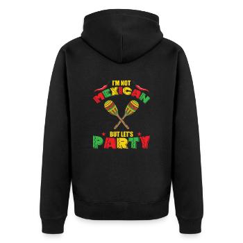 Je ne suis pas mexicain mais Let’s Party Holiday Mexico - Veste à capuche bio Premium Unisexe - noir - Dos - Nico (187cm)