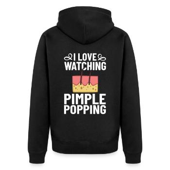 Dermatology Skin Care Skin Medicine Disease - Unisex Premium Organic Zip Hoodie - black - Back - Nico (187cm)