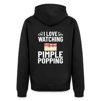 Dermatology Skin Care Skin Medicine Disease - Unisex Premium Organic Zip Hoodie - black - Back - Nico (187cm)