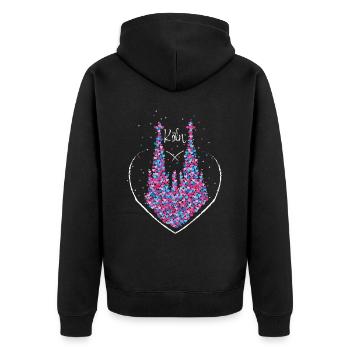 Cathédrale de Cologne Rouge Cologne Cologne Kölle Colonia Carnaval - Veste à capuche bio Premium Unisexe - noir - Dos - Nico (187cm)