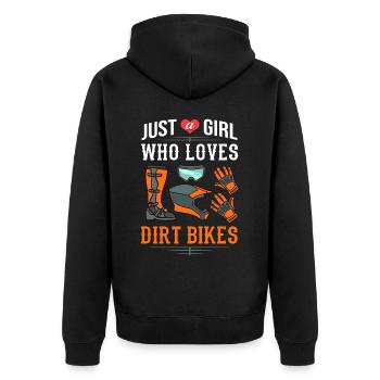 Dirt Bike Motocross Électrique Riding MX Rider - Veste à capuche bio Premium Unisexe - noir - Dos - Nico (187cm)