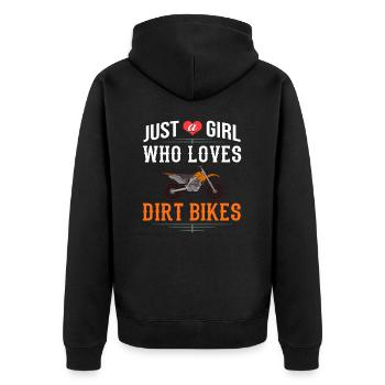 Dirt Bike Motocross Électrique Riding MX Rider - Veste à capuche bio Premium Unisexe - noir - Dos - Nico (187cm)