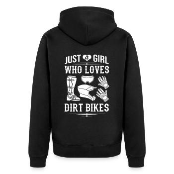 Dirt Bike Motocross Électrique Riding MX Rider - Veste à capuche bio Premium Unisexe - noir - Dos - Nico (187cm)