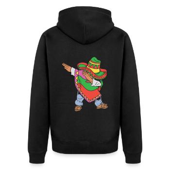 Dabbing Mexican Cinco De Mayo Dabbing Mexicans - Unisex Premium Organic Zip Hoodie - black - Back - Nico (187cm)