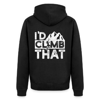 Grimpeurs, Escalade d’une montagne, Bloc - Veste à capuche bio Premium Unisexe - noir - Dos - Nico (187cm)