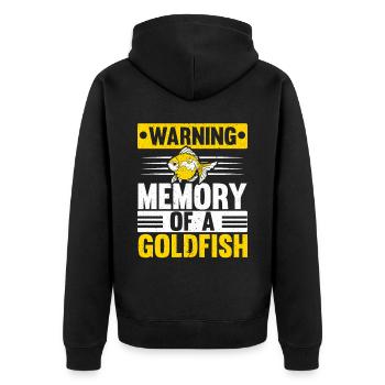 Se souvenir d’un poisson rouge Poisson Aquariophile Fisc - Veste à capuche bio Premium Unisexe - noir - Dos - Nico (187cm)