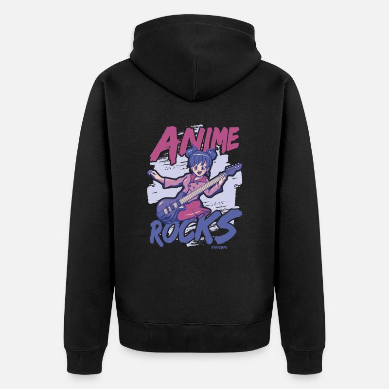 J’aime l’anime - Veste à capuche bio Premium Unisexe - noir