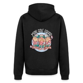 Minigolf Nains Gnome Golf Squad - Veste à capuche bio Premium Unisexe - noir - Dos - Nico (187cm)
