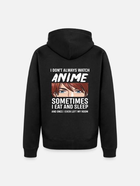 Anime - Unisex Premium Organic Zip Hoodie - black