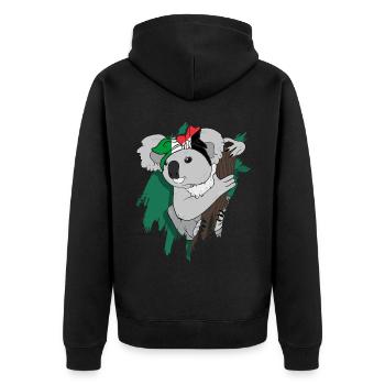 Palestine - Veste à capuche bio Premium Unisexe - noir - Dos - Nico (187cm)