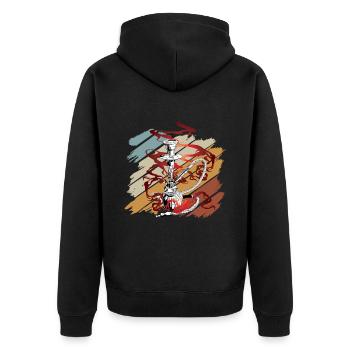 Shisha Tshirt Hommes Femme Narguilé Pipe - Veste à capuche bio Premium Unisexe - noir - Dos - Nico (187cm)