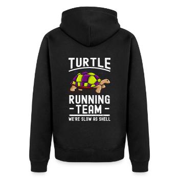 Tortue Détendue Chill Mer Océan Plage - Veste à capuche bio Premium Unisexe - noir - Dos - Nico (187cm)