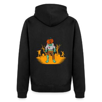 Halloween Gift Killer Skeleton Killer Horreur - Veste à capuche bio Premium Unisexe - noir - Dos - Nico (187cm)