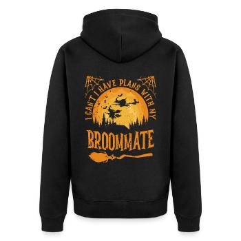 I can't, I have plans with my - Unisex Premium Organic Zip Hoodie - black - Back - Nico (187cm)