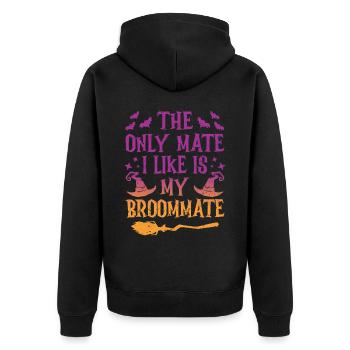 Le seul copain que j’aime est mon - Veste à capuche bio Premium Unisexe - noir - Dos - Nico (187cm)