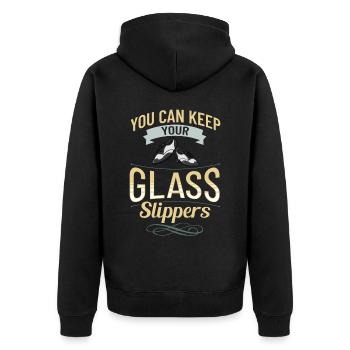 Stepptanz Anfänger Schuhe Musik lernen Tänzer - Unisex Premium Bio Zip Hoodie - Schwarz - Hinten - Nico (187cm)