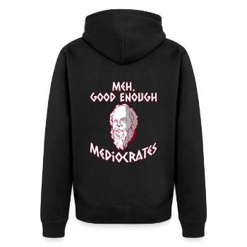 Mythologie grecque Dieu grec ancien - Veste à capuche bio Premium Unisexe - noir - Dos - Nico (187cm)