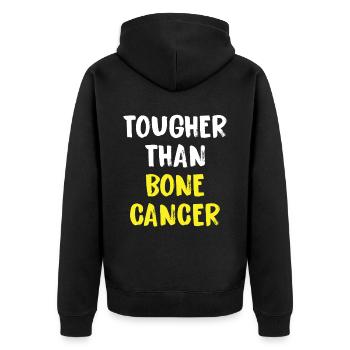 Plus dur que le cancer des os - Veste à capuche bio Premium Unisexe - noir - Dos - Nico (187cm)