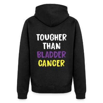 Plus dur que le cancer de la vessie - Veste à capuche bio Premium Unisexe - noir - Dos - Nico (187cm)
