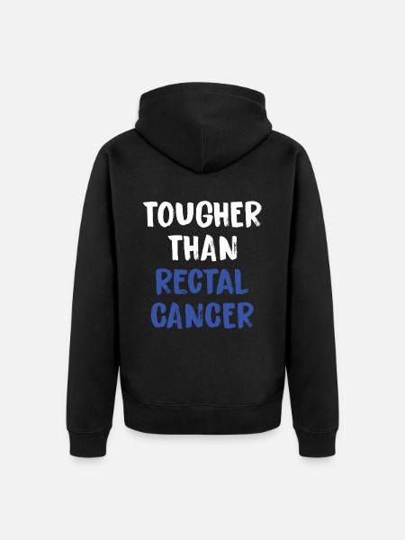 Härter Als Rektalkrebs - Unisex Premium Bio Zip Hoodie - Schwarz