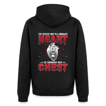 Zobmie Horror Horror Film Film Festival + Halloween - Veste à capuche bio Premium Unisexe - noir - Dos - Nico (187cm)