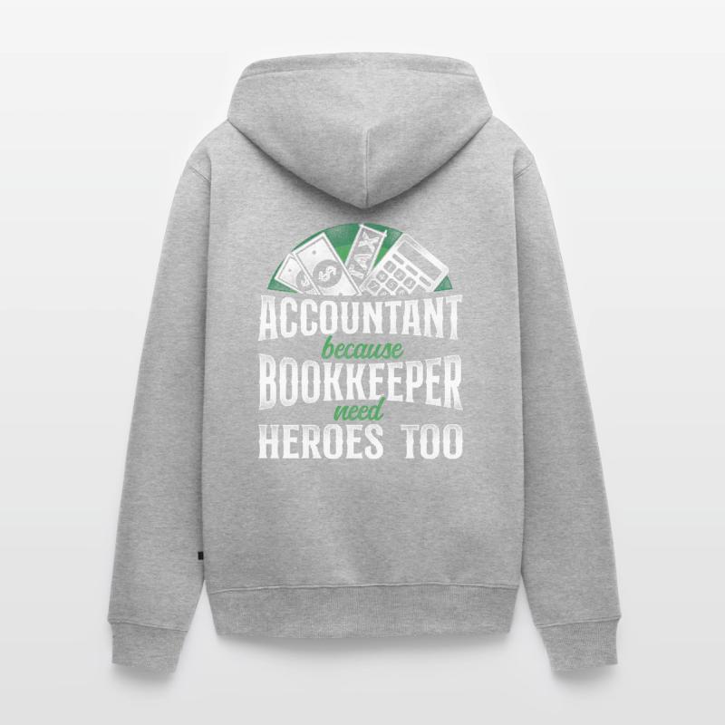 Comptable Comptable Comptable Comptabilité Veste à capuche bio Premium Unisexe