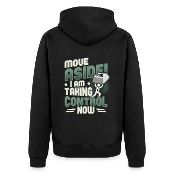 Support informatique Computer Nerd Programmeur Pun - Veste à capuche bio Premium Unisexe - noir - Dos - Nico (187cm)