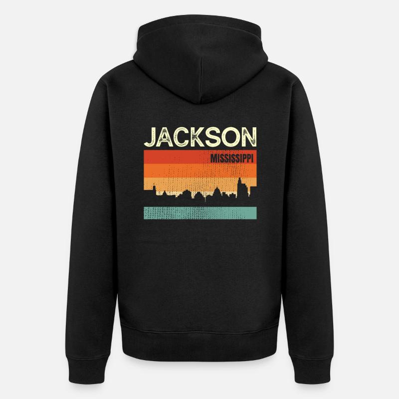 Jackson - Veste à capuche bio Premium Unisexe - noir