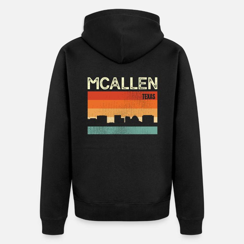 Mcallen - Veste à capuche bio Premium Unisexe - noir