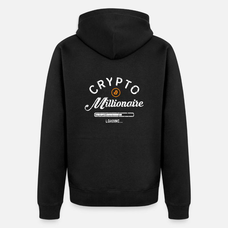 Chargement de Crypto Millionaire - Veste à capuche bio Premium Unisexe - noir