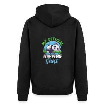 Panda - Veste à capuche bio Premium Unisexe - noir - Dos - Nico (187cm)