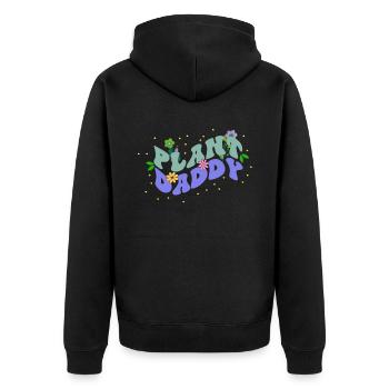 Plant Daddy Assorted Flowers, Bloom Floral-themed - Unisex Premium Bio Zip Hoodie - Schwarz - Hinten - Nico (187cm)