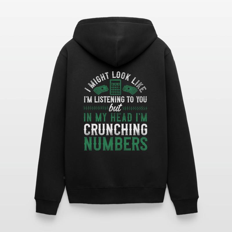Comptable Comptable Comptable Comptabilité Veste à capuche bio Premium Unisexe