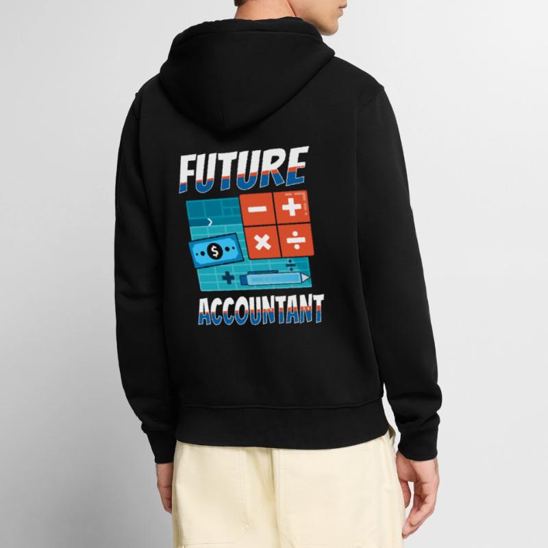 Comptable Comptable Comptable Comptabilité Veste à capuche bio Premium Unisexe