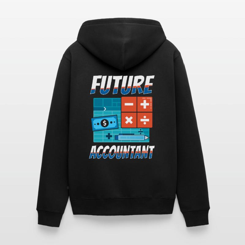 Comptable Comptable Comptable Comptabilité Veste à capuche bio Premium Unisexe