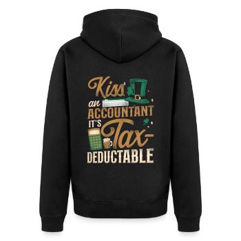 Comptable Comptable Comptable Comptabilité - Veste à capuche bio Premium Unisexe - noir - Dos - Nico (187cm)
