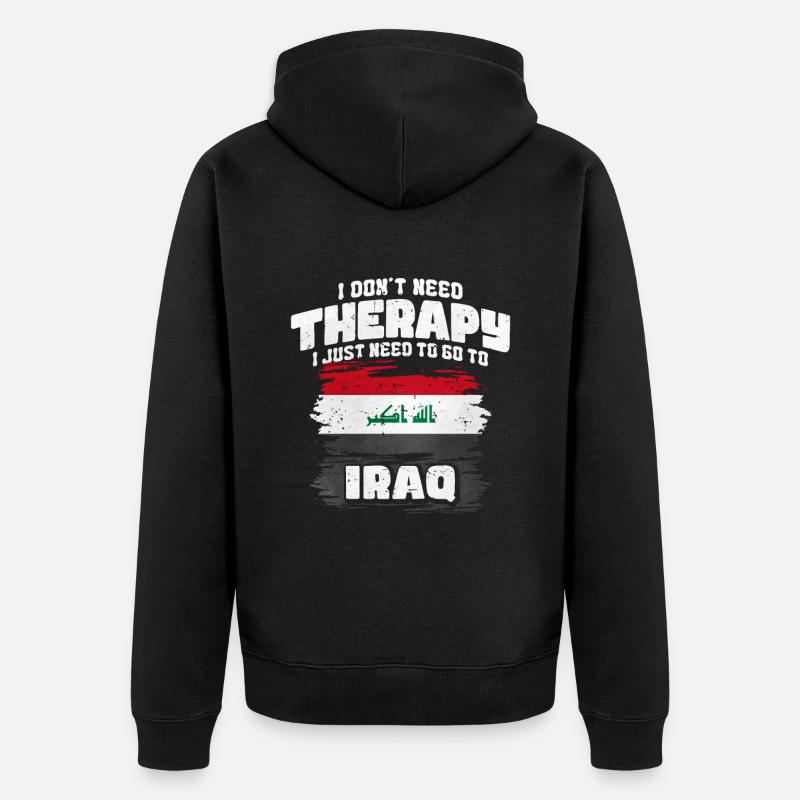 Irak - Veste à capuche bio Premium Unisexe - noir