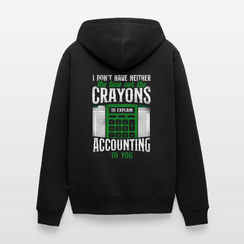 Comptable Comptable Comptable Comptabilité Veste à capuche bio Premium Unisexe