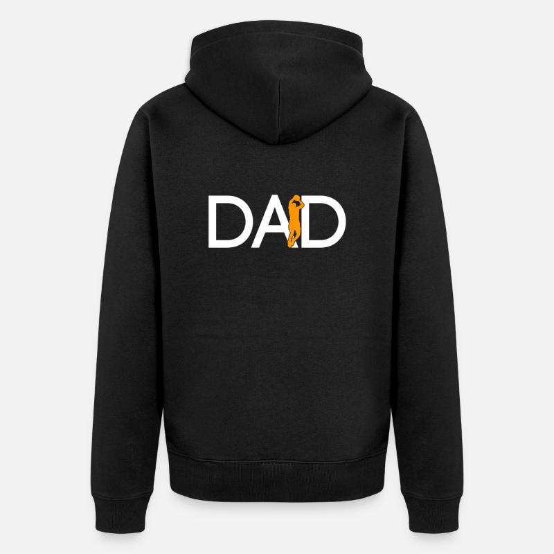 Basketteur Papa - Veste à capuche bio Premium Unisexe - noir
