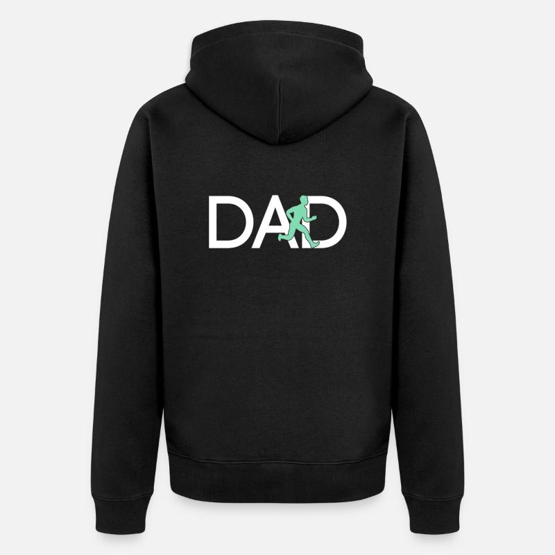 Jogging Papa - Veste à capuche bio Premium Unisexe - noir