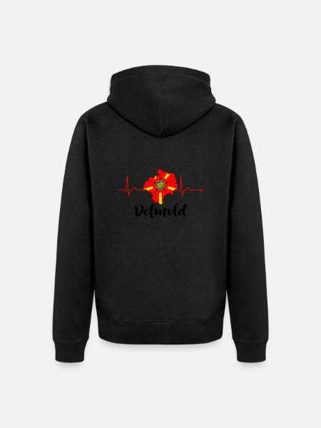 Lipperland Ostwestfalen Lippe Detmold - Unisex Premium Organic Zip Hoodie - black