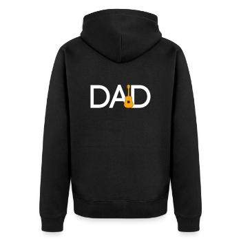 Guitare Papa - Veste à capuche bio Premium Unisexe - noir - Dos - Nico (187cm)