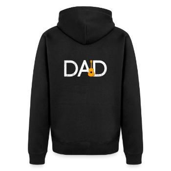 Guitare Papa - Veste à capuche bio Premium Unisexe - noir - Dos - Nico (187cm)