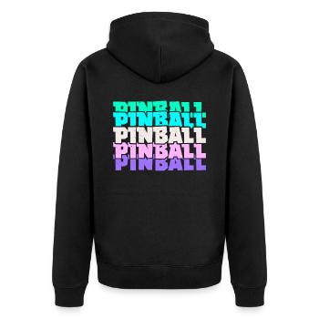 Pinball Arcade Spiele Videospiel Spiele Gamer - Unisex Premium Bio Zip Hoodie - Schwarz - Hinten - Nico (187cm)